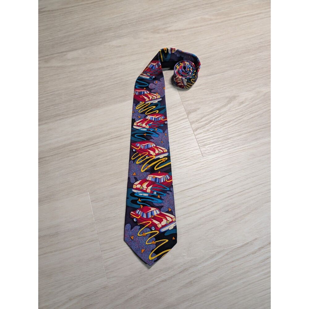 Vintage The Beatles Drive My Car 1991 Silk Tie